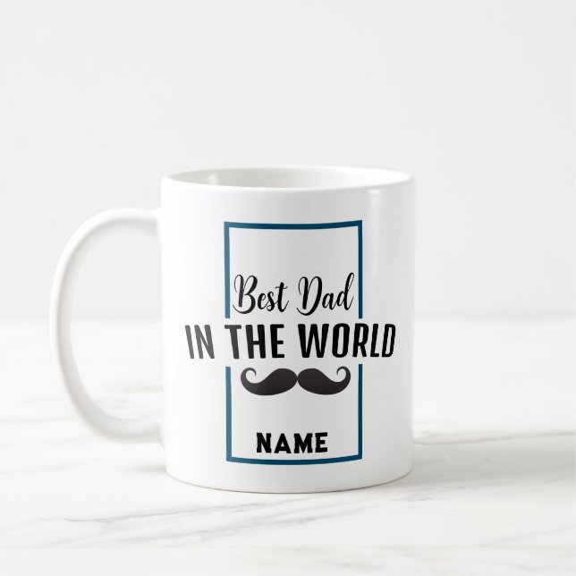 "Meilleur papa au monde" Café Mug (Gauche)