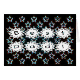 Meilleur papa avec les étoiles de néon