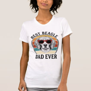 Meilleur Papa Beagle Vintage Design de T-Shirt Bea