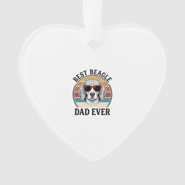 Meilleur Papa Beagle Vintage T-shirt Beagle Design (devant)