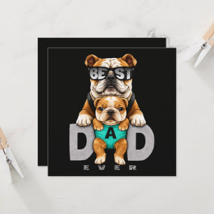 Meilleur papa bouledogue de tous les temps – Fête