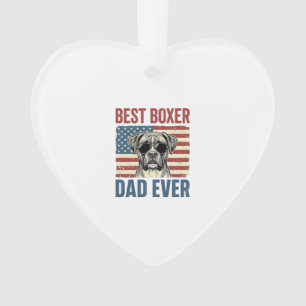 Meilleur Papa Boxer Vintage Chien