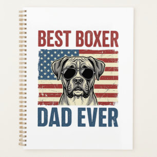 Meilleur Papa Boxer Vintage Chien