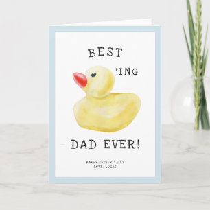 Meilleur Papa Canard de Tous les Temps   Carte de 