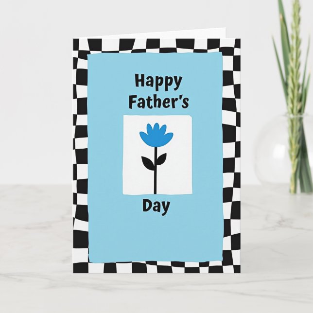 Meilleur Papa Carte de Design Moderne (Devant)