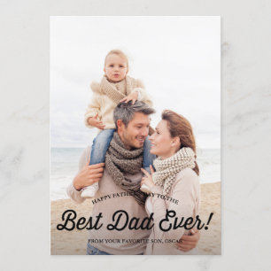 Meilleur papa   Carte de Fête des pères Retro Call