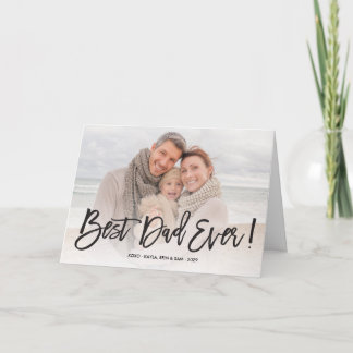 Meilleur Papa Carte de Vœux Photo pour la Fête des