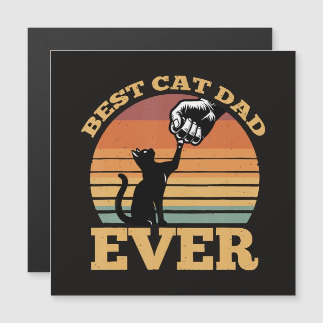 Meilleur Papa Chat de Tous les Temps Fête des Père (Devant / Derrière)