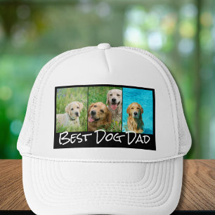 Meilleur Papa Chien 3 Casquette de Trucker Collage