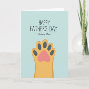 Meilleur Papa Chien Carte de Patte Dorée
