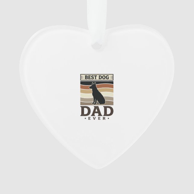 Meilleur papa chien de tous les temps Design vinta (devant)