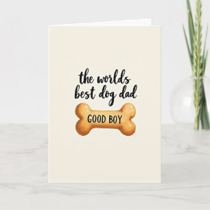 Meilleur Papa Chien du Monde Carte d'Art
