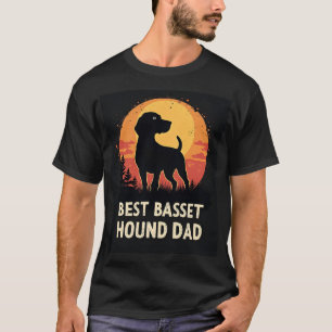 Meilleur papa chien Papa - T-Shirt Basset Hound vi