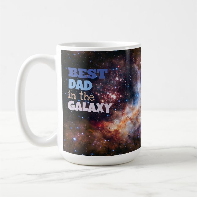 Meilleur papa dans la galaxie Père Mug Cadeau (Gauche)