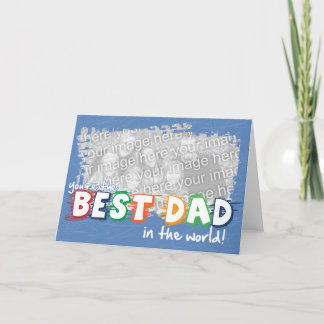 Meilleur papa dans le monde Carte personnalisable