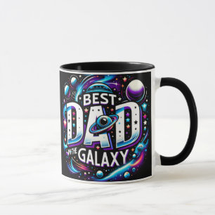 Meilleur Papa Dans L'Enveloppement De Mug Galaxy