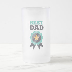 Meilleur papa de bière en verre congelé Mug