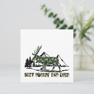 Meilleur papa de Buckin jamais - Cerf de Camouflag