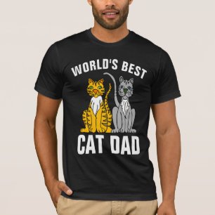 Meilleur papa de chat du monde t-shirts tees