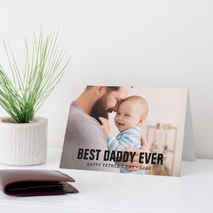 Meilleur Papa de la Fête des Pères Photo Carte de 
