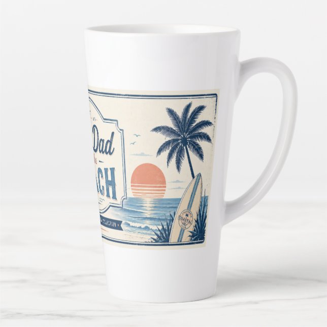 Meilleur Papa de la Plage Mug pour la Fête des Pèr (Droite)