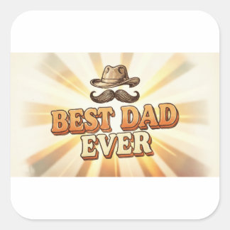 Meilleur Papa de Tous les Temps Autocollant pour l