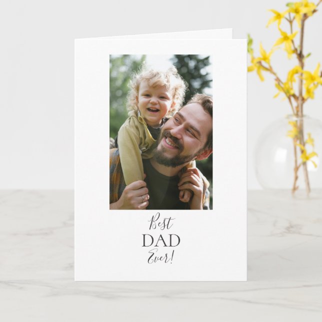 Meilleur Papa de tous les temps ! Carte (Fleur jaune)