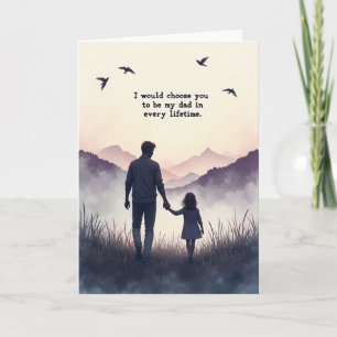 Meilleur Papa de Tous les Temps Carte d'Art à Vie