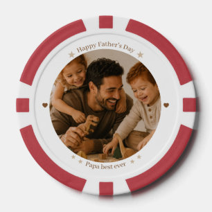 Meilleur Papa de tous les temps Jetons de Poker -