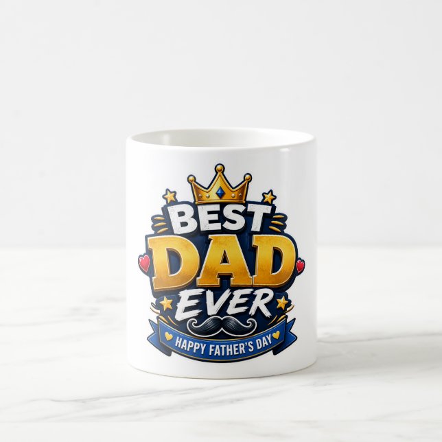 Meilleur Papa de Tous les Temps Mug de Café pour l (Centre)
