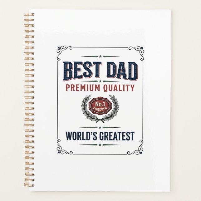 Meilleur Papa Design de T-Shirt avec Gravure Vinta (Devant)