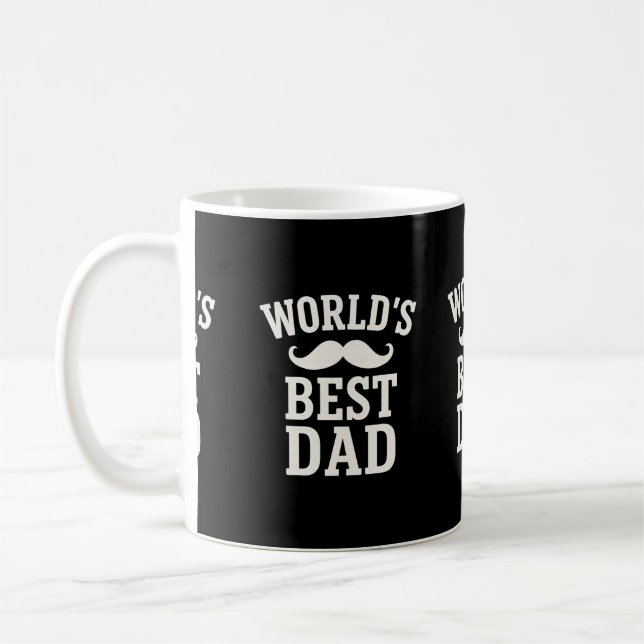 Meilleur papa du monde 15 Oz Café Mug (Gauche)