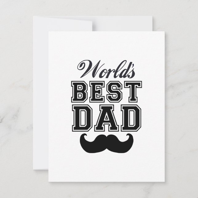Meilleur papa du monde avec moustache (Devant)