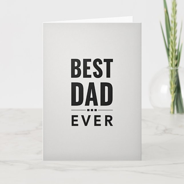 Meilleur Papa du Monde Carte (Devant)