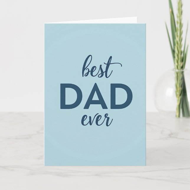Meilleur Papa du Monde Carte Bleue (Devant)