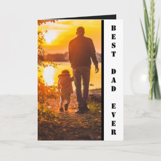 Meilleur Papa du Monde Carte Cadeau Personnalisée
