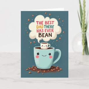 Meilleur Papa du Monde Carte d'Art Café