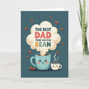 Meilleur Papa du Monde Carte de Bean Pun Art