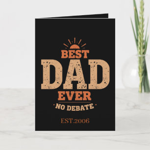Meilleur Papa du Monde Carte de la Fête des Pères