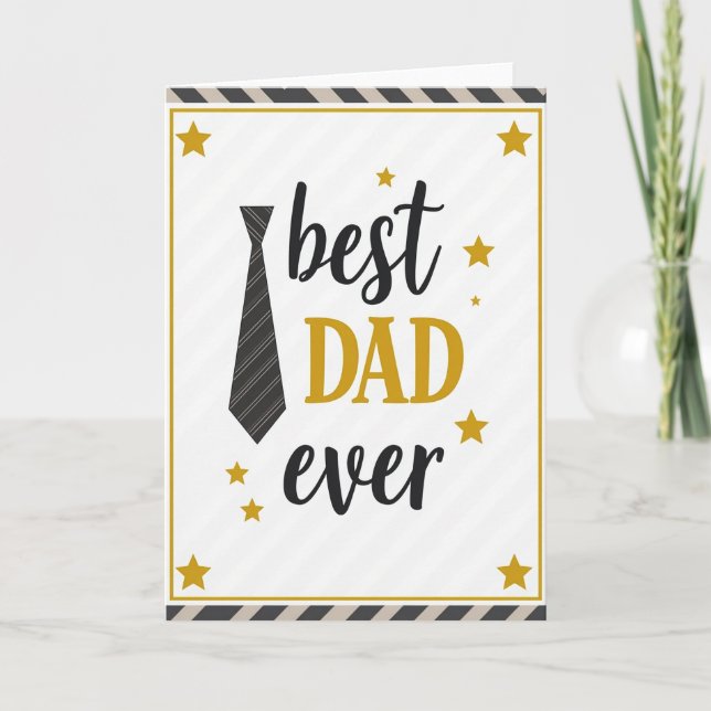 Meilleur Papa du Monde Carte Étoile (Devant)