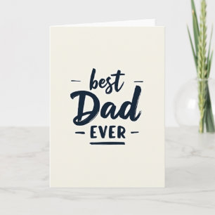 Meilleur Papa du Monde Carte Navy Script