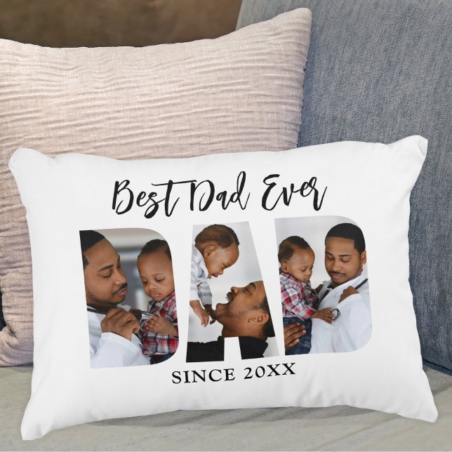 Meilleur Papa du Monde Coussin Accent Photo (Créateur téléchargé)