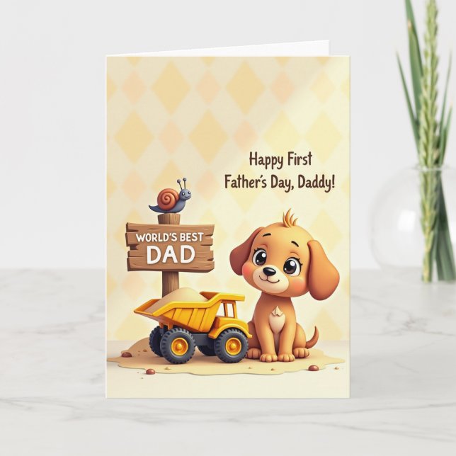 Meilleur Papa du Monde Première Carte (Devant)