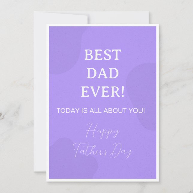 Meilleur Papa du Monde - Simple carte de Fête des  (Devant)
