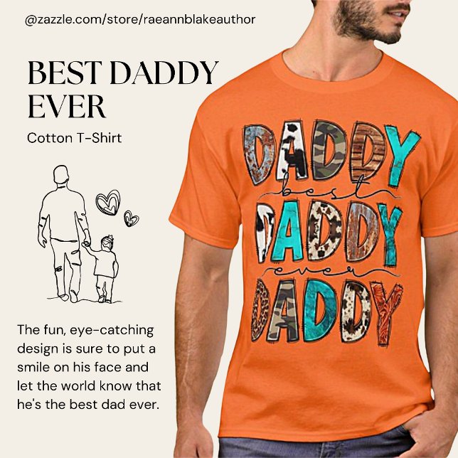 Meilleur Papa du Monde T-Shirt (Créateur téléchargé)