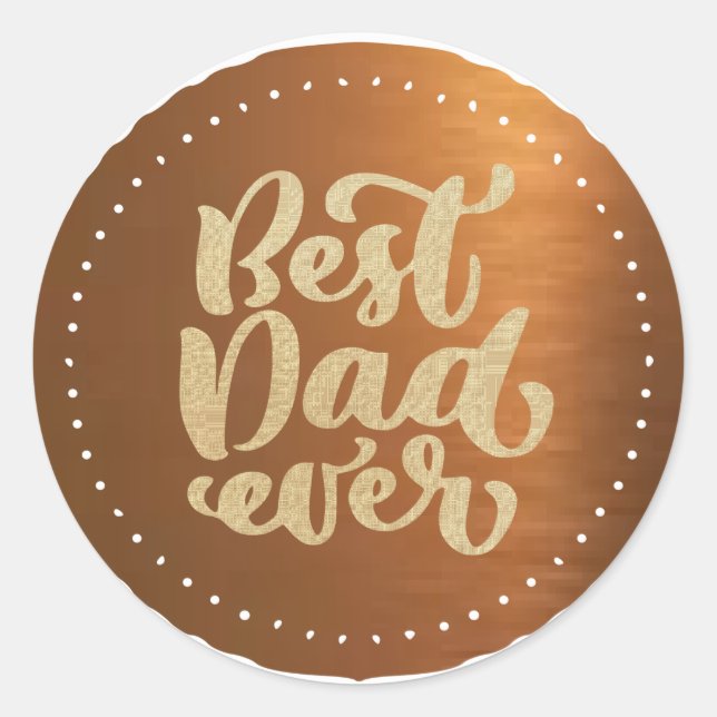 Meilleur Papa Ever:- Autocollant (Devant)