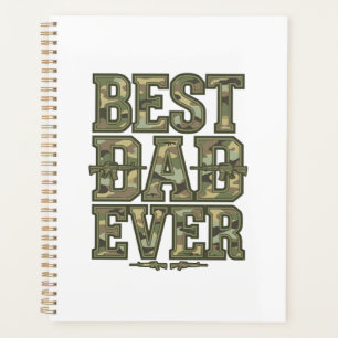 Meilleur Papa Ever Camo Design de gravure vintage_