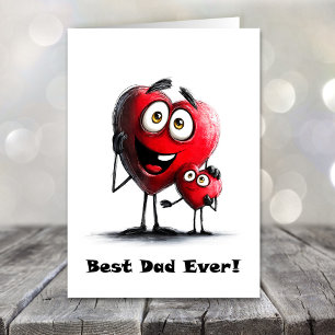 Meilleur Papa Ever Carte de la Fête des Pères à co