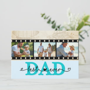 Meilleur Papa Ever Carte Photo Vintage Appareil Ph