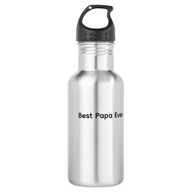Meilleur Papa Ever Gourde 2026 | Acier Inoxydable (Devant)